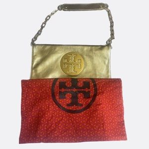 Tory Burch Gold clutch Shoulder Bag ✨